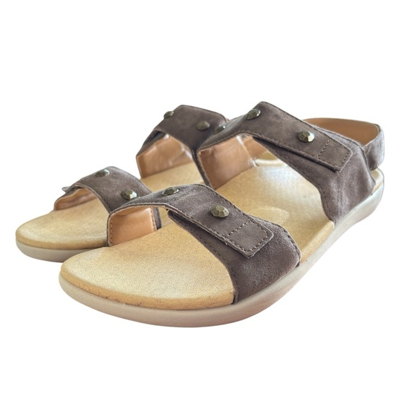 REVITALIGN Orthotic Terra Wedge Sandal Sz 9.5 Comfort Adjustable Slingback Brown - Picture 3 of 16